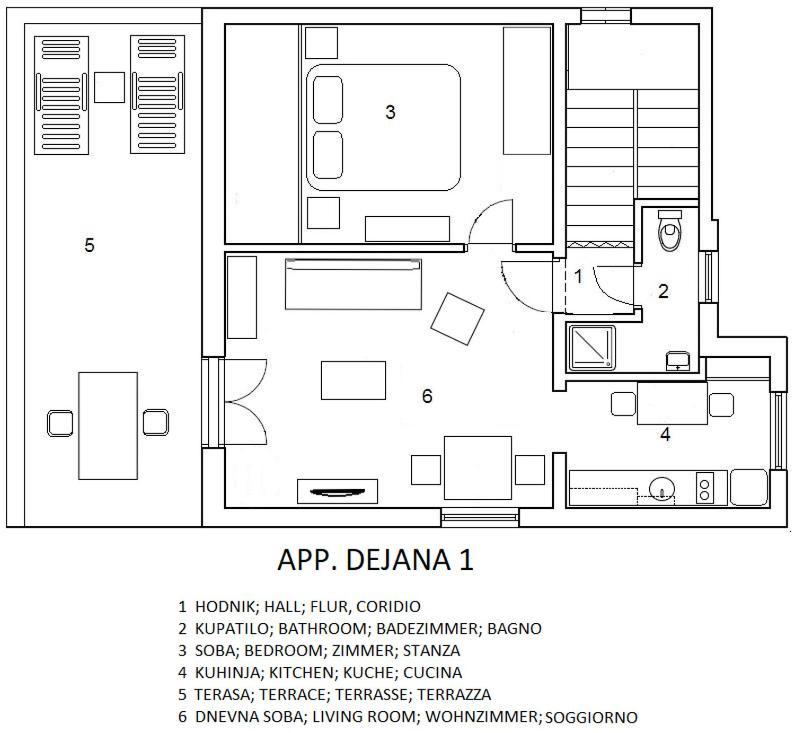 Apartments Dejana Stinjan Luaran gambar